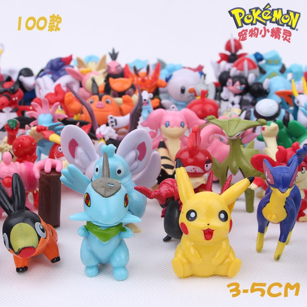 100pcs set 3 5cm Pikachu Pokemon action figure toys Christmas toy mini Pokemon Toys