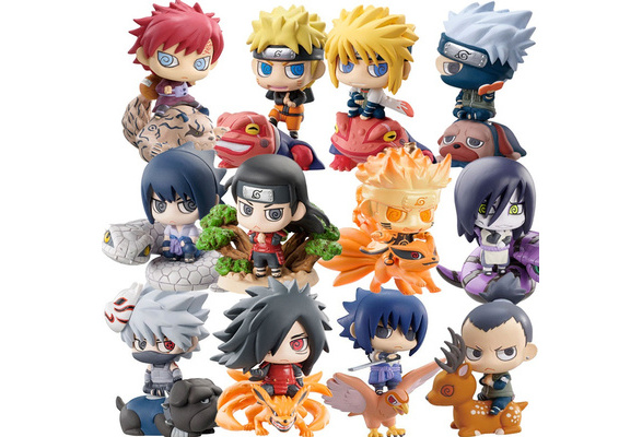 12 Pcs Set Q Version 5cm Naruto Uchiha Sasuke Uchiha Madara Orochimaru Action Figure Wish