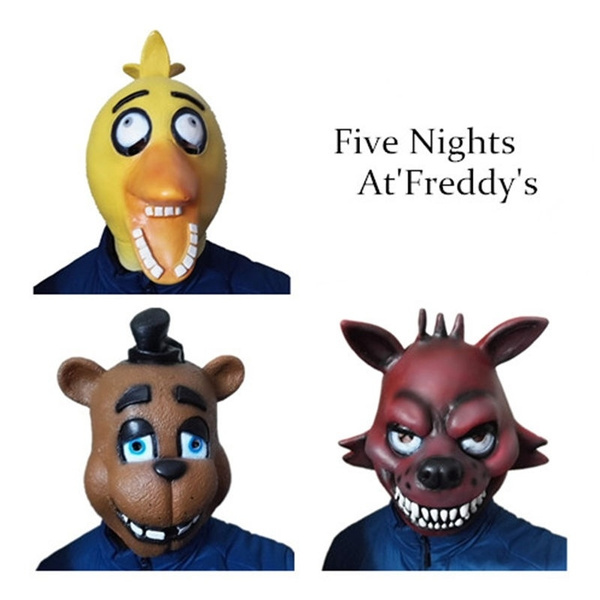 Game FNAF Mask Freddy Fazebear Chica Foxy Halloween Party Horror