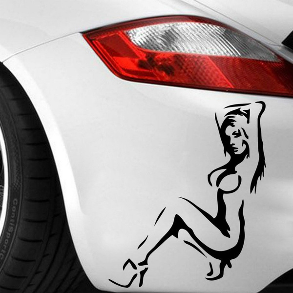 Female on sale car decals