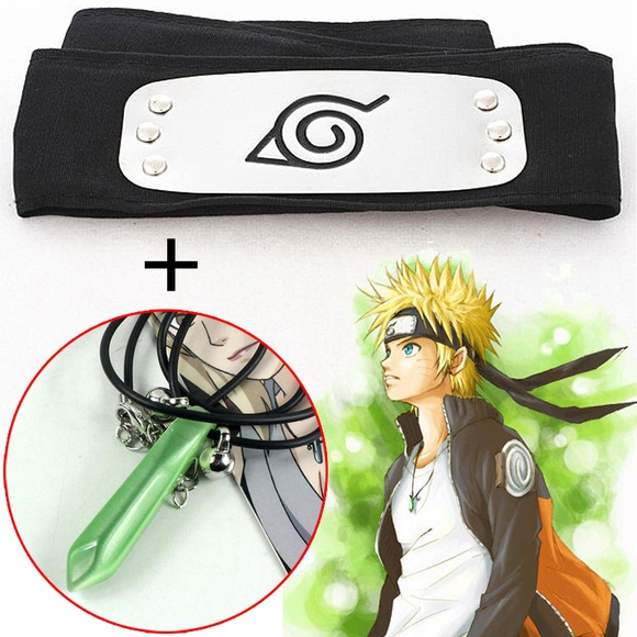 Cosplay Japanese Anime Naruto Kakashi Sasuke Leaf Village Konoha Ninja Headband Necklace Unisex Gifts Wish