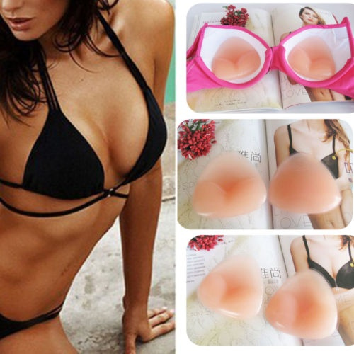 Silicone Gel Bra Bikini Breast Enhancers Push Up Pads Chicken Fillets Inserts 