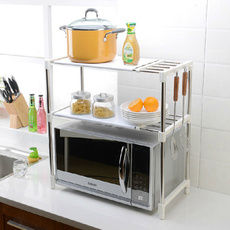 New Multifunctional Microwave Oven Stainless Steel Shelf Storage Rack Adjustable independent freedom