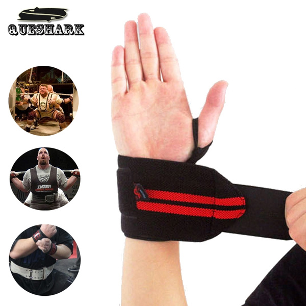 Weight Lifting Gym Sports Wristband Thumb Support Wrist Wraps Hand Bands Straps 