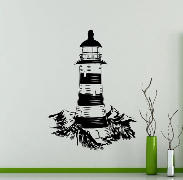 Lighthouse Wall Decal Nautical Sea Ocean Beach Vinyl Sticker Home Room Interior Decoration Waterproof High Quality Mural 283 Wish - Lighthouse Wall Sticker Lighthouse Wall Decal Nautical Sea Ocean Beach Vinyl Sticker Home Room Interior Decoration Waterproof High Quality Mural 283 Wish - Lighthouse Wall Sticker
