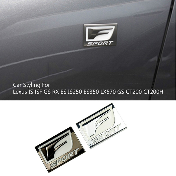 Gloss Black IS350 Trunk Emblem – F-Sport Style Letter Badge For Lexus (2014-2024, Part #75443-53210)