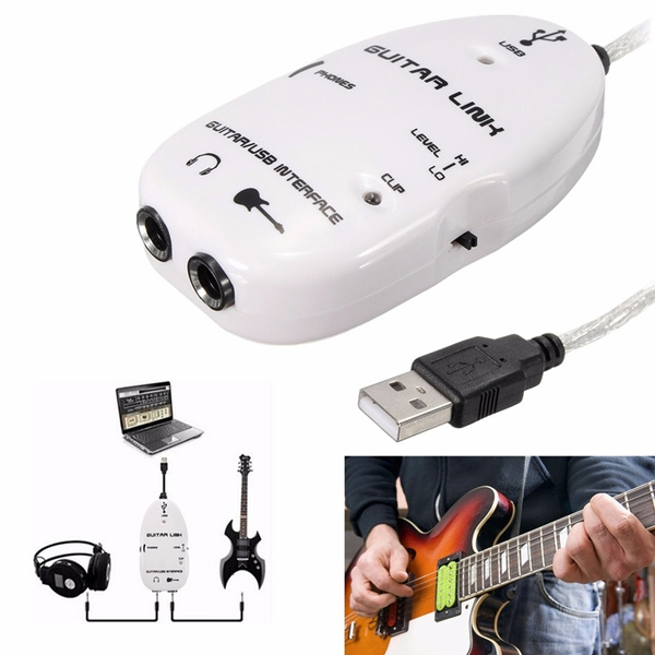 motor inquilino Tomar un baño 6.3mm Jack to USB Guitar Link Cable Adapter Guitar to PC Recording Playback  Guitar Effects Cable USB Guitar Adapter | Wish