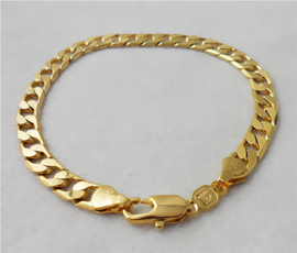 yellowgoldbracelet, golden, solidbracelet, Jewelry