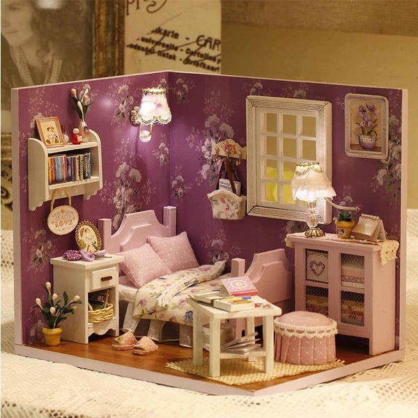 6 diy miniature dollhouse rooms