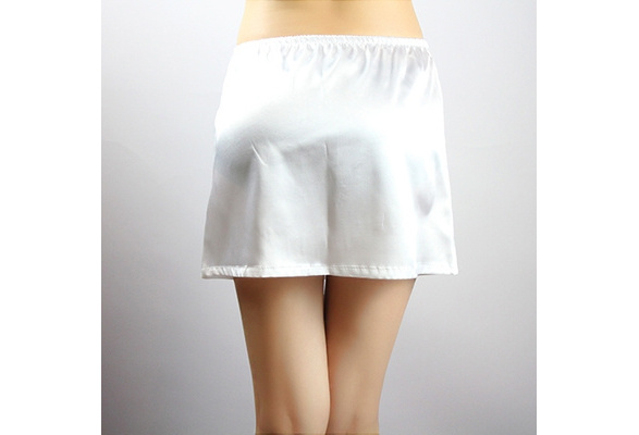 YOUMU Women Satin Short Half Slips Underskirt Petticoat for Under Dresses