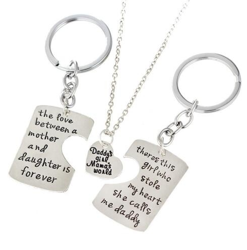 Father and daughter hot sale necklace set