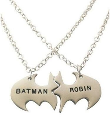 Batman and robin 2025 friendship necklace