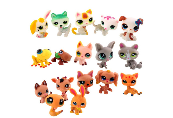  Pack of 20 PCS Littlest Pet Shop Figures Random Styles : Toys &  Games