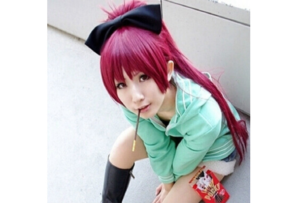 Kumichou Musume to Sewagakari The Yakuza's Guide to Babysitting Yaeka  Sakuragi Red Cosplay Wig