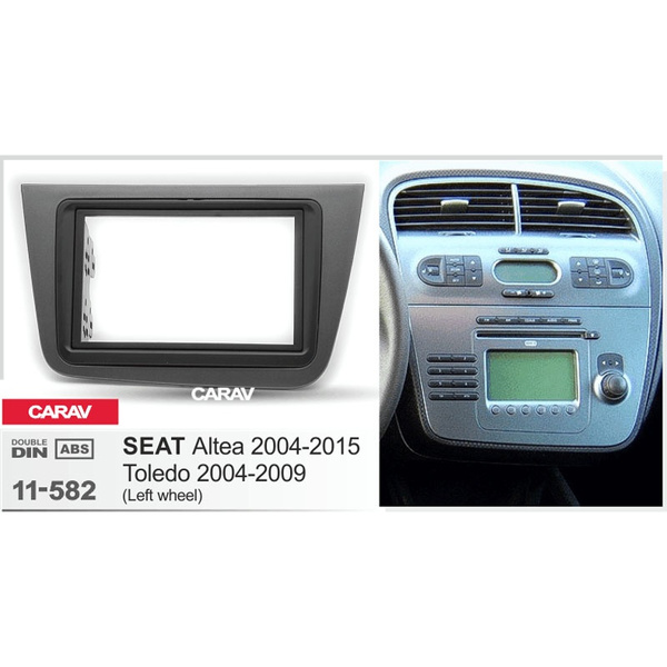 2din Car Radio Fascia For Seat Altea 2004-2015 Dvd Stereo Frame