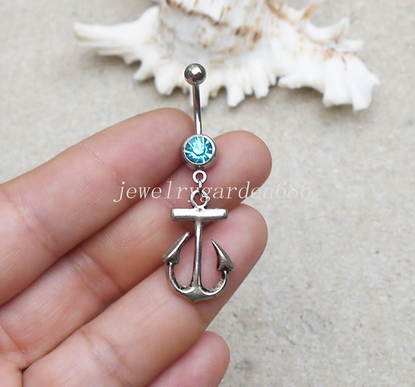 Anchor belly clearance button rings