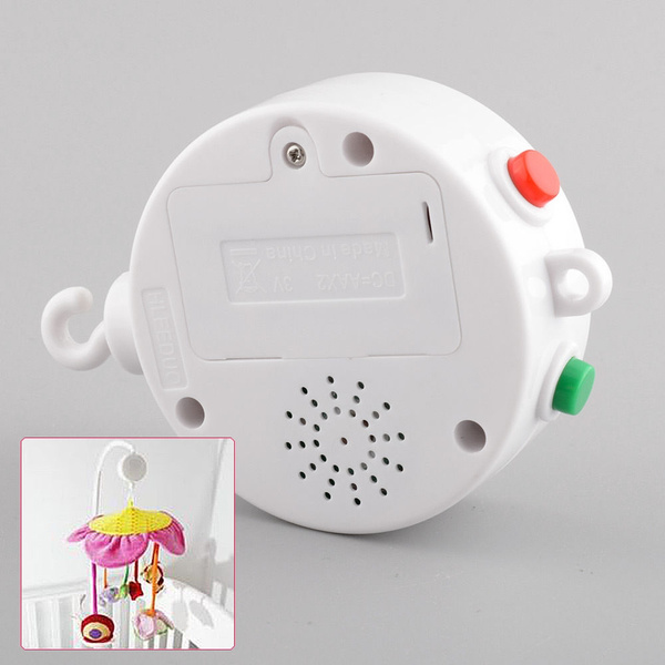35 Melodies Song Baby Mobile Crib Bed Bell Electric Autorotation Music Box Gift 