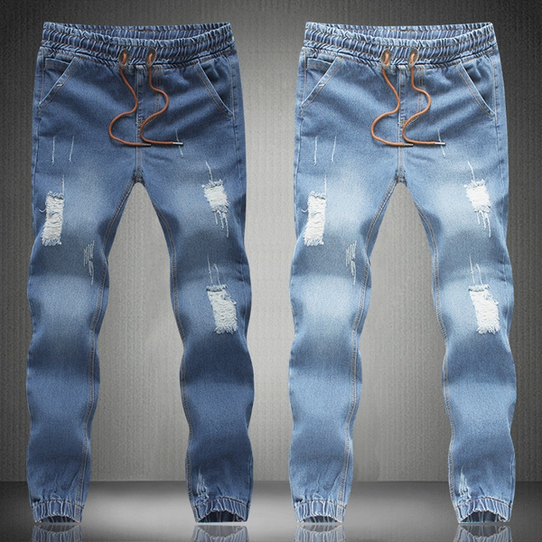 Light Blue Skinny Jeans Men  Mens Elastic Jeans Pants  Mens Slim Jeans  Pants  2023  Aliexpress