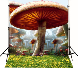 mushroombackdrop, aliceinwonderlandbackdrop, Mushroom, fondphotographiealiceaupaysdesmerveille