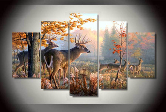 Posters, Deer, decoration, Canvas