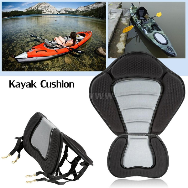 Deluxe Kayak Seat Adjustable Canoe Back Rest Support Cushion Fishing Boat 