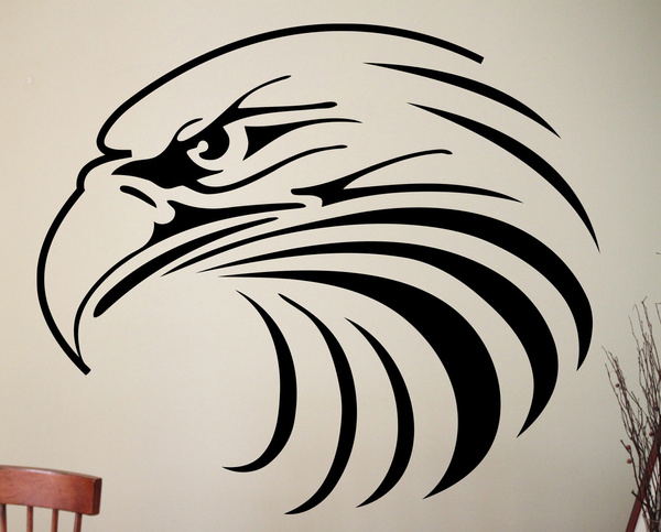 Eagle Wall Decal Bird Of Prey Bald Eagle Sticker Home Wall Design ...