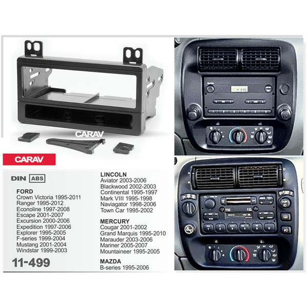 98 mustang double din dash kit