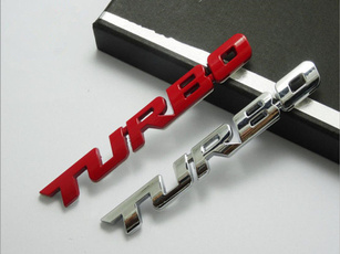 Turbo Universal Car Motorcycle Auto Chrome 3D Metal Emblem Badge Decal Sticker