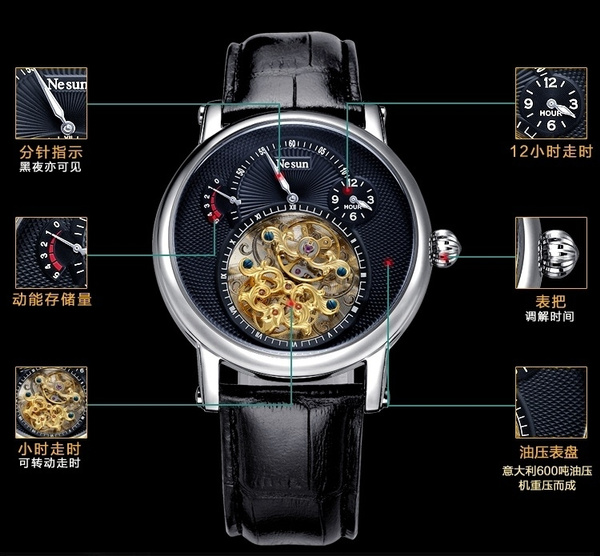 Nesun discount hollow tourbillon