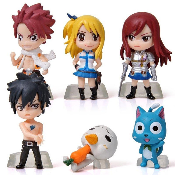 Kawaii 6pcs Set Fairy Tail Minifigures Wish Kawaii 6pcs Set Fairy Tail Minifigures Wish