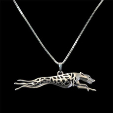 runwhippetpendantnecklace, Jewelry, Pets, Metal