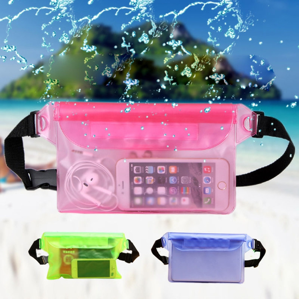 Waterproof waist clearance bag for swimming