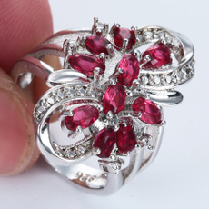 Sterling, Cubic Zirconia, crystal ring, wedding ring