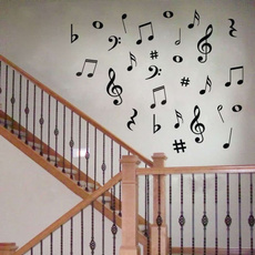 hot selling 28 Vinyl MUSIC Musical NOTES Variety Pack Wall Decor Decal Sticker On Wall Decal Sticker Home Decor Art Mural,y2002