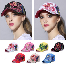 Unique Spring Summer Adjustable Black White Women's Butterfly Baseball Cap Embroidery Cotton Denim Outdoor Casual Sports Sun Hats Accessories