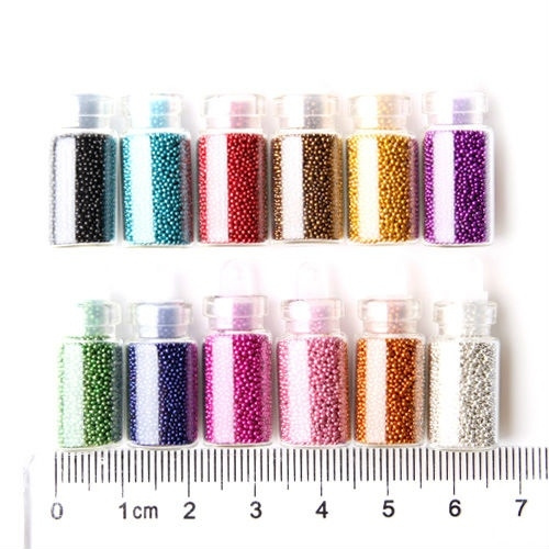 Top Nail 12 Color Steels Beads Studs For Nails Metal Caviar Design Wheel Charms 3d Decorations Nail Art Supplies Wish