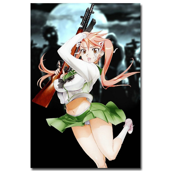 Highschool of the Dead Manga Poster Cute Anime Hot Girl Art Picture Wall  Print