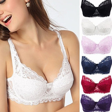 9 Colors Fashion Women Sexy Lace Bra Deep V Push Up Brassiere Shaping Padded Bras Underwear Embroidery Lingerie plus size bra A B C D Cup Fitness
