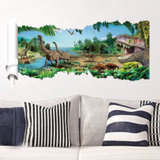 kidroomdecorationwalldecal, Dinosaur, Home & Living, Wall Decal