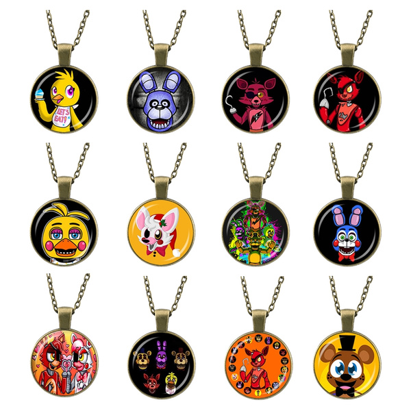 Buy FNAF NECKLACE FIVE NIGHTS AT FREDDY'S PENDANT NECKLACE (FOXY WITH  CIRCLES) Online at desertcartUAE