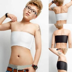 tomboy, strapless, chest binder, Tops
