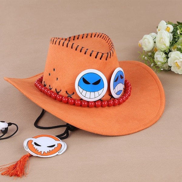 Ace One Piece Cosplay Hat, One Piece Anime Ace Hat