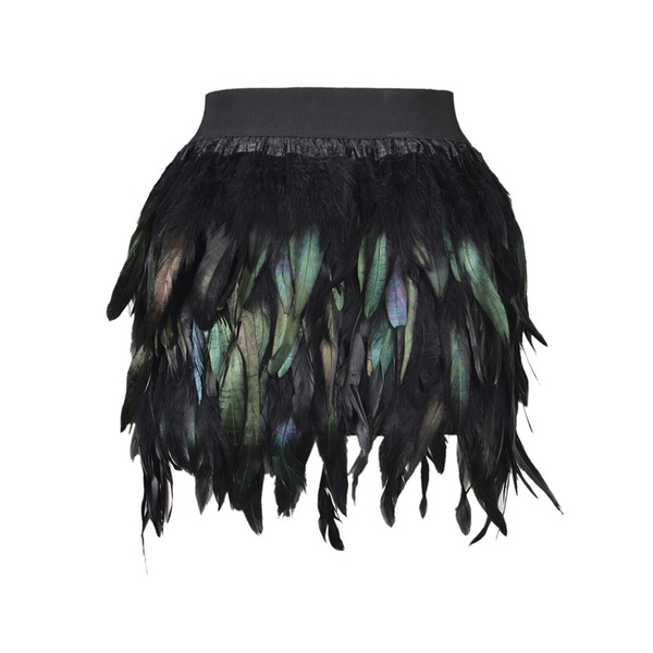 feather skirt mini