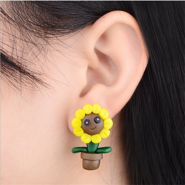 little monster stud earring female cute| Alibaba.com