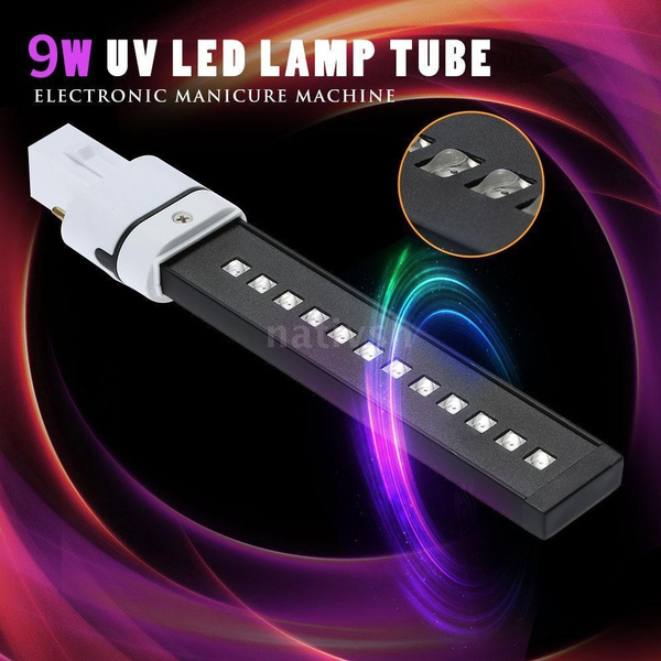 PMWLKJ Reemplazo de tubo de bombilla ultravioleta de clavo 4 x 9w para secador de lámpara de curado ultravioleta de 36w