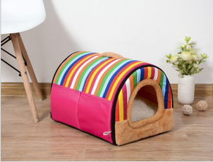 Portable Pet House Collapsible Warm &Soft Dogs Cats Bed