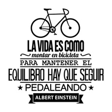 PVC wall stickers, Decor, life quotes, Bicycle