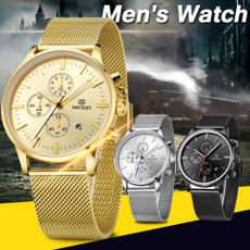 Chronograph, Steel, Men Business Watch, bracelet watches