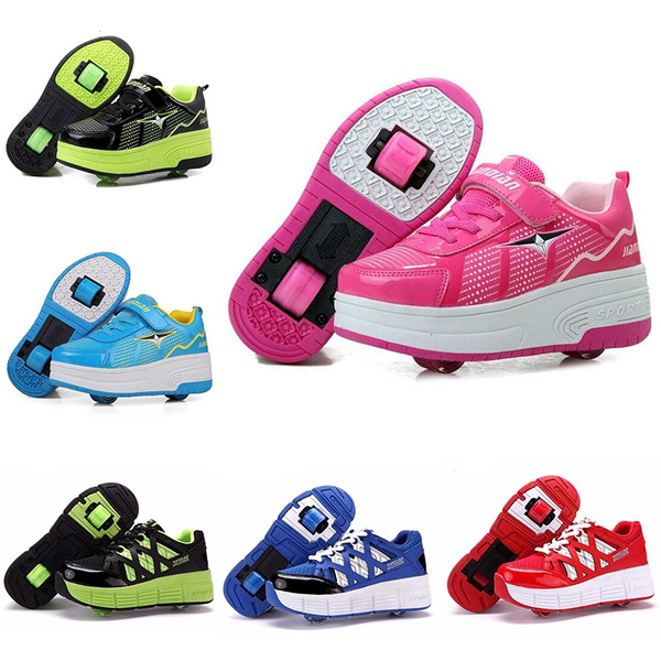 sekstant buste mandig New Fasion Children Shoes with Wheels Girls Boys Roller Skate Shoes for  Kids Sneakers with Wheels Wheelies Shoes | Wish