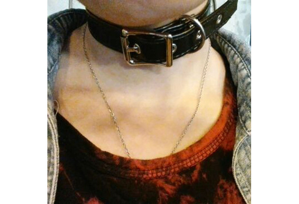 Leather on sale belt choker